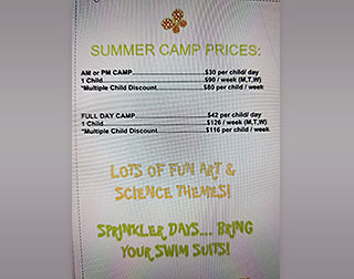 Summer Camp Prices